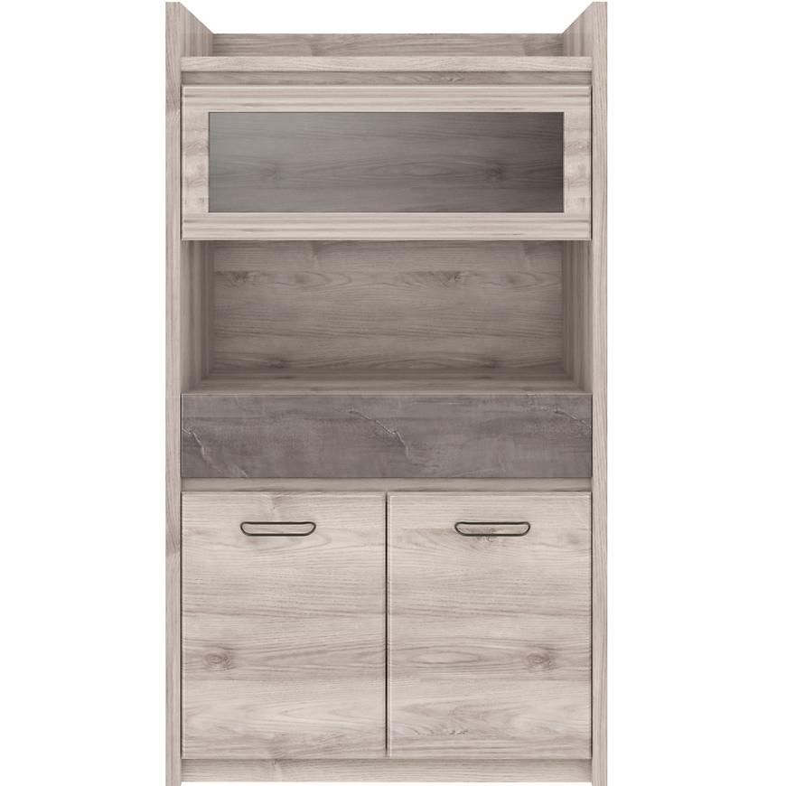 Vitrína Axer 97cm Gaštan Nairobi/Onyx BAUMAX