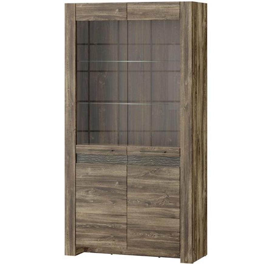 Vitrína Belveder 102 cm Dub Stirling BAUMAX