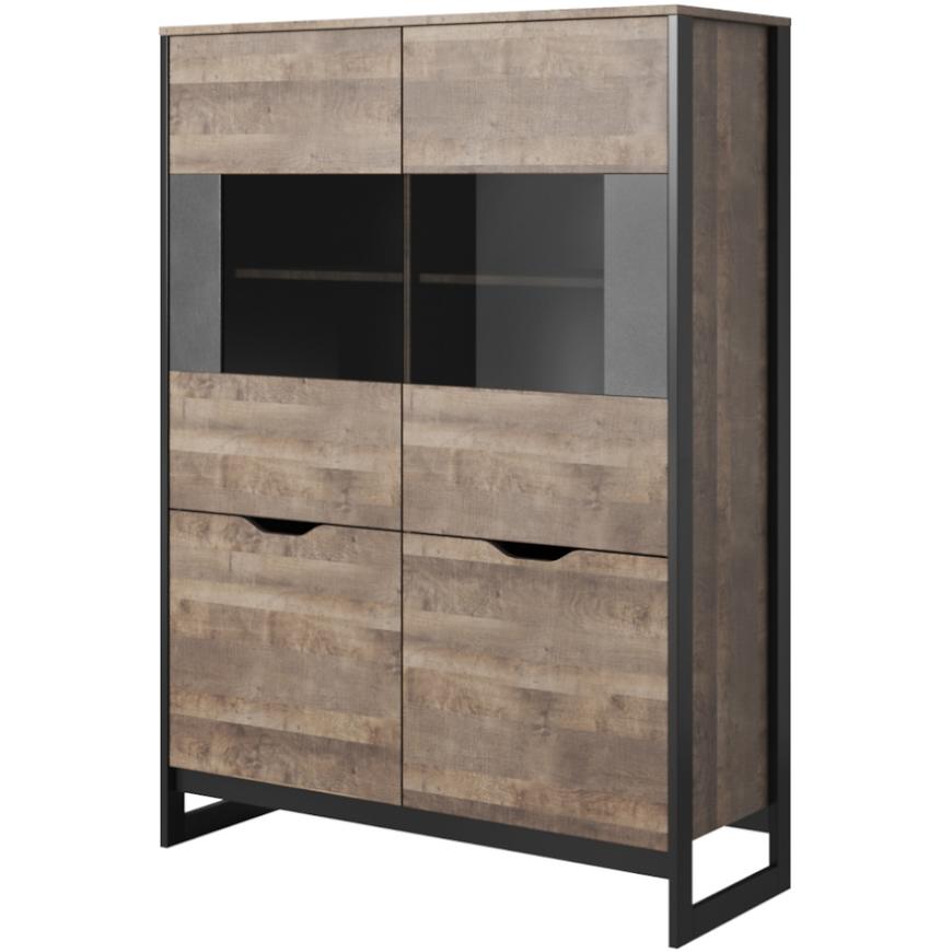 Vitrína Krátký Arden 109cm Dub Sand Grande/Matera BAUMAX