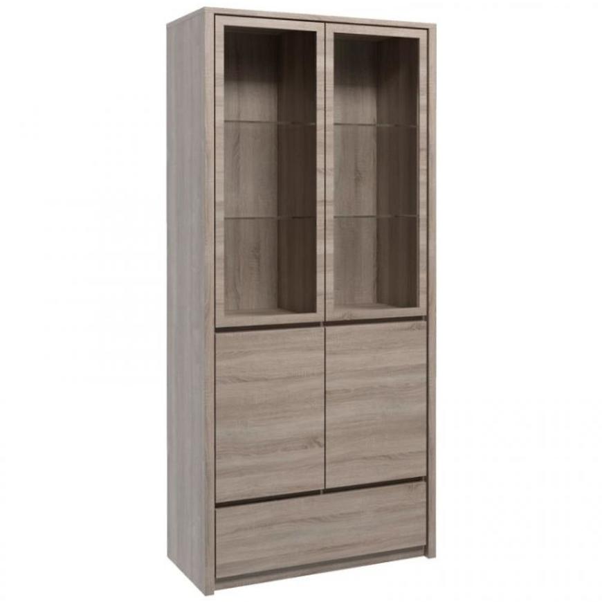 Vitrína Montana 90 cm Dub Lanýž BAUMAX