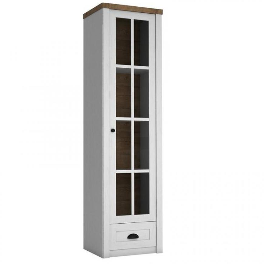 Vitrína Prowansja 50cm Borovice Andersen/Dub Lefkas Tmavě BAUMAX