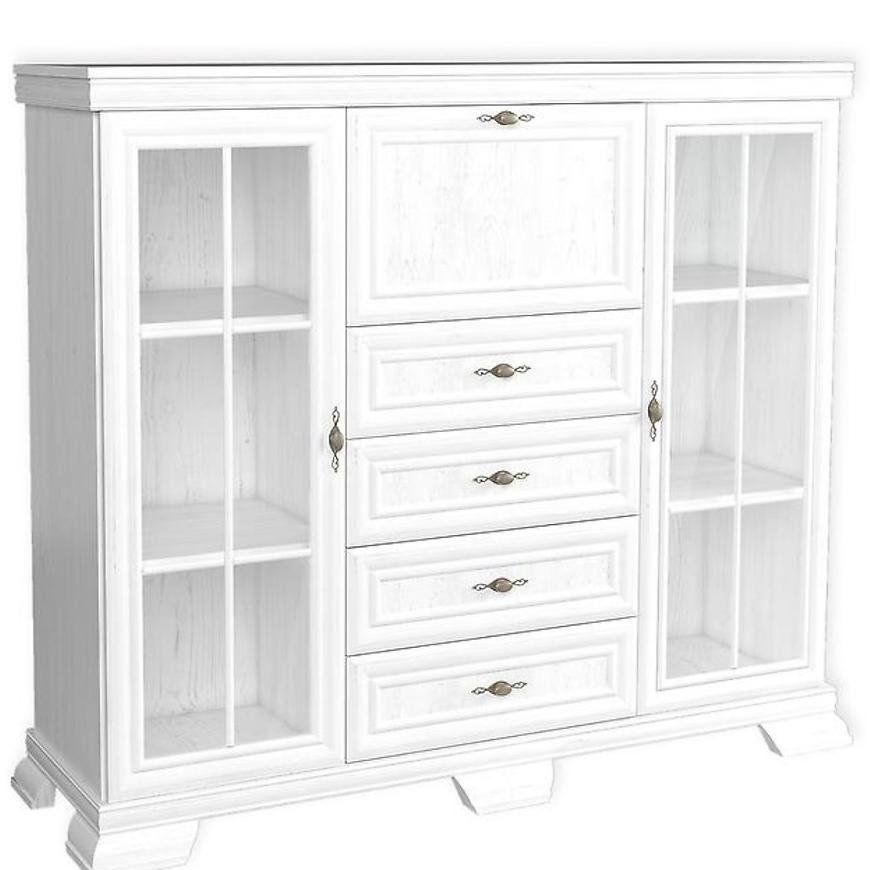 Vitrine Kora 158cm Bílá BAUMAX