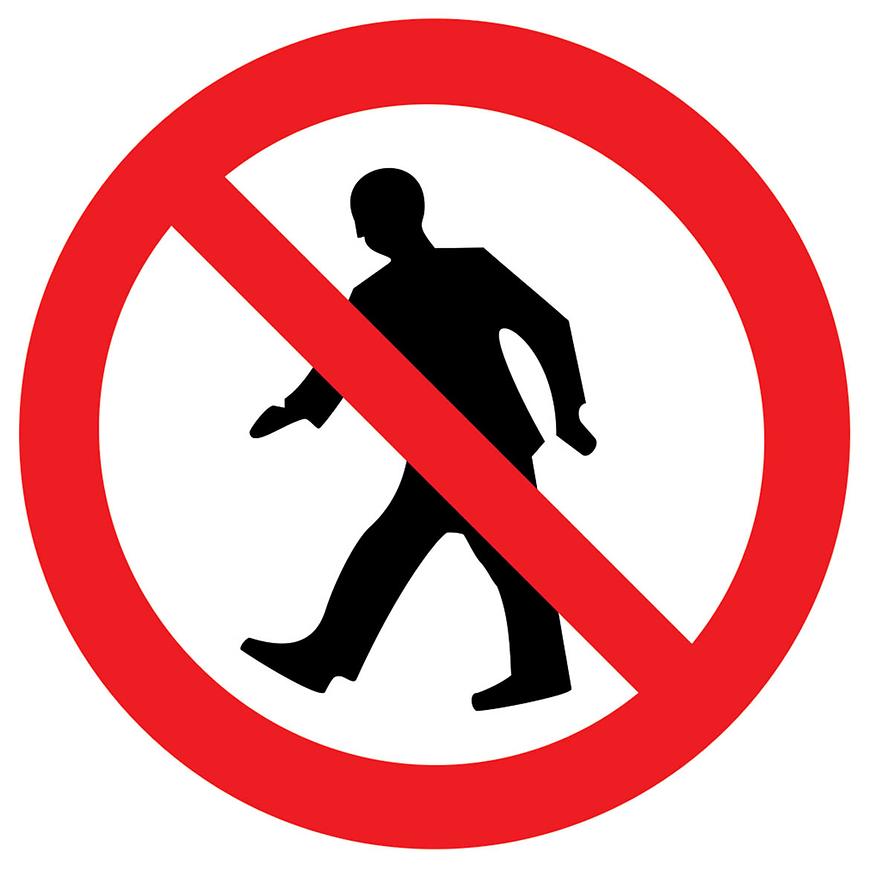 Vstup zakázán - symbol BAUMAX