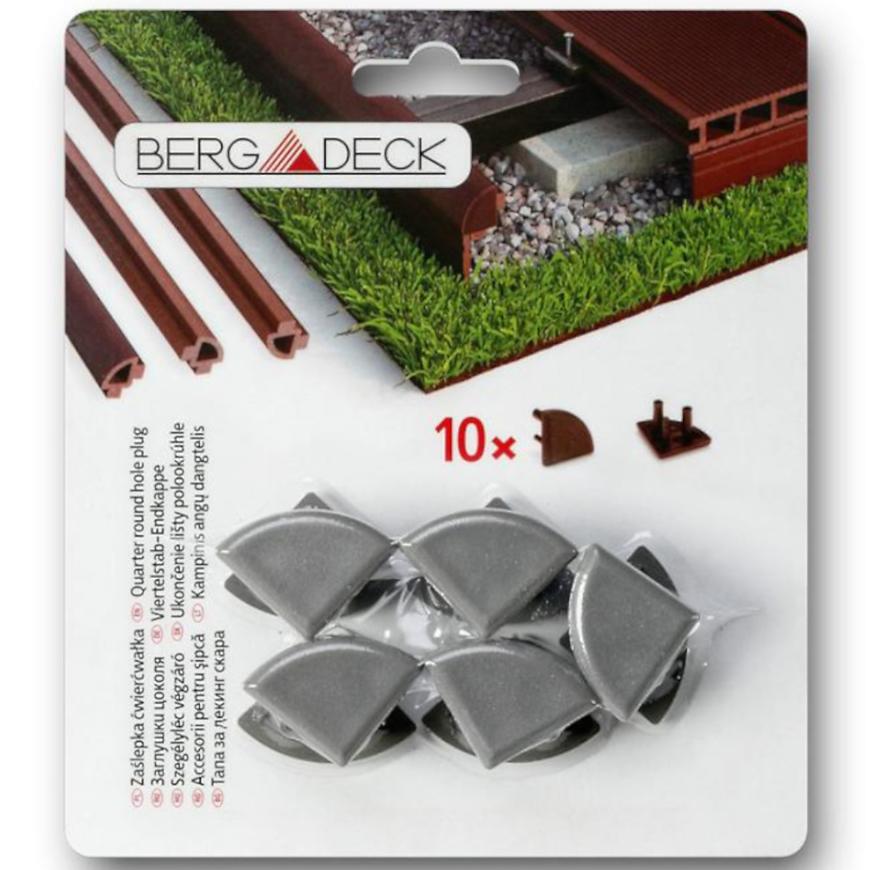 Zástrčka Čtvrtkruhové Lišty Bergdeck Antracit