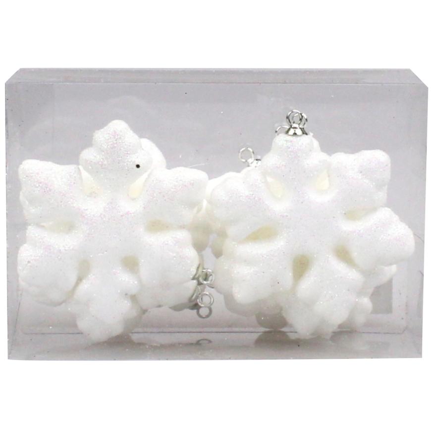 Závěsná ozdoba vločka 8cm 8ks 38416 BAUMAX