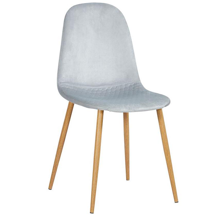 Židle Simon Hex Stříbrná / Dubová Noha BAUMAX