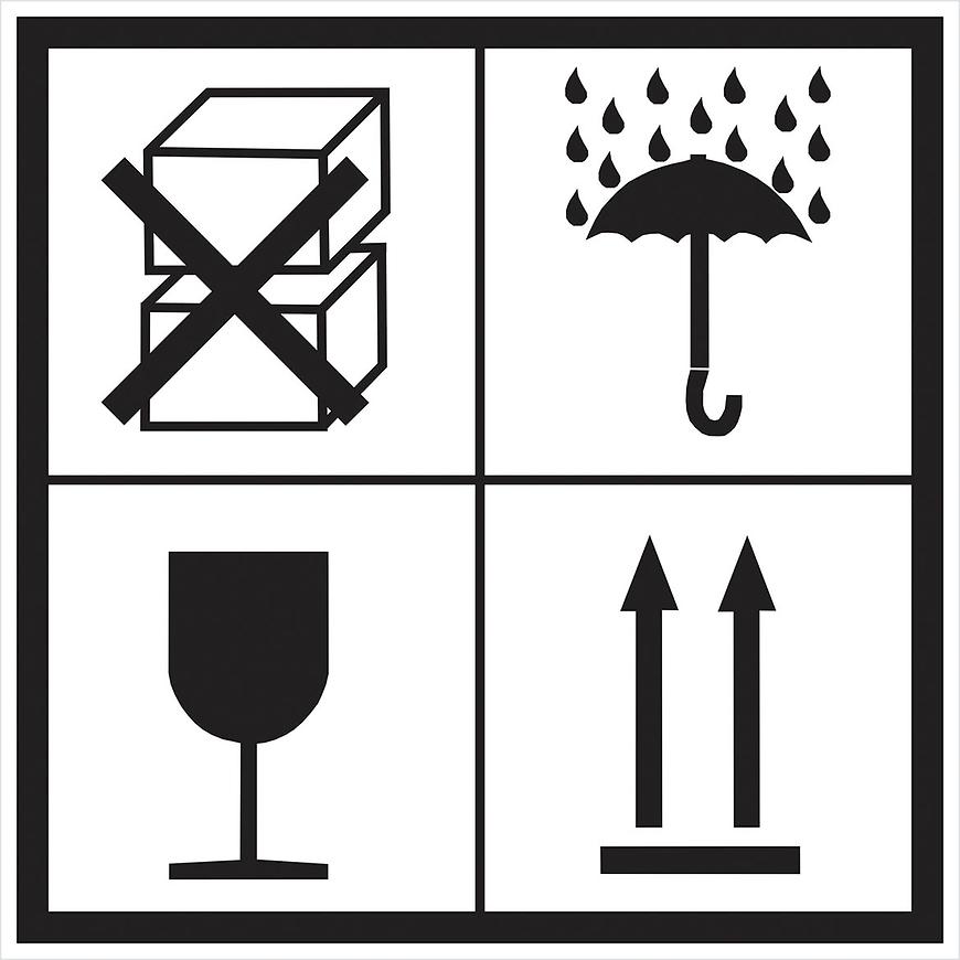 Značení obalů - kombinace - černá BAUMAX