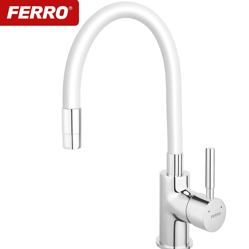 Zumba flexibilní baterie dřezová ZUMBA bílá BZA4W FERRO