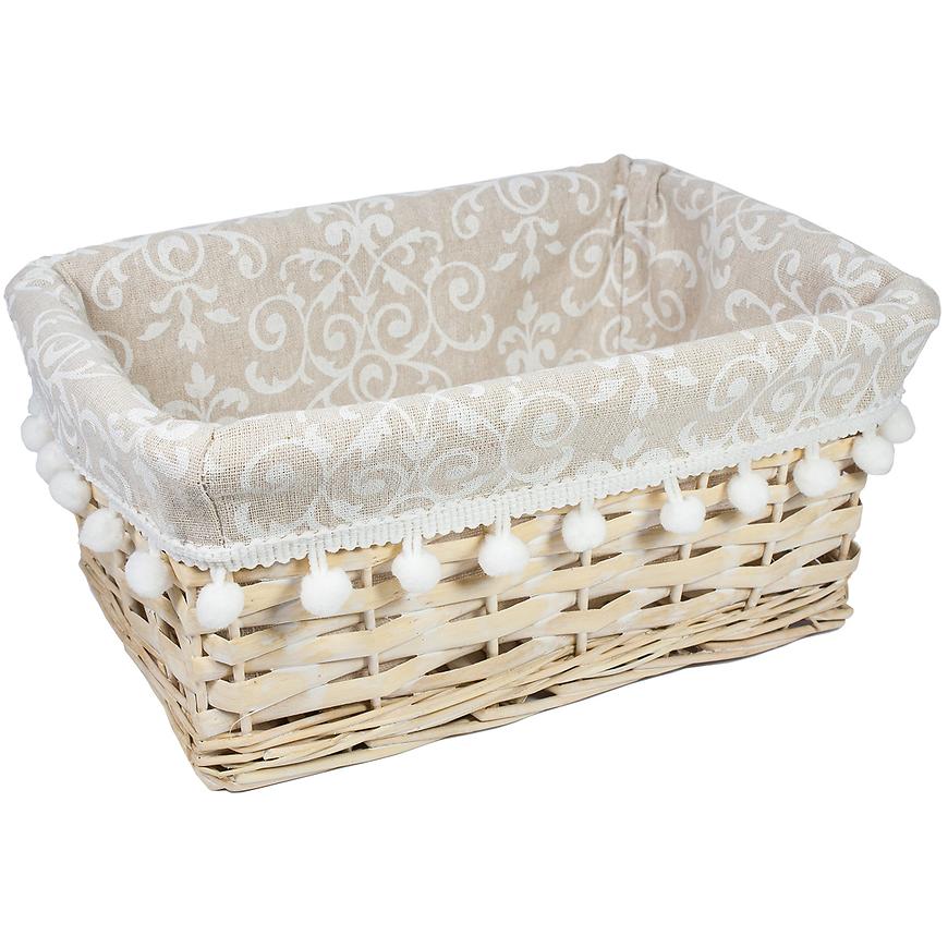 48DD PROUTĚNÝ KOŠÍK 27X18X12 SV. HNĚDÝ BAUMAX