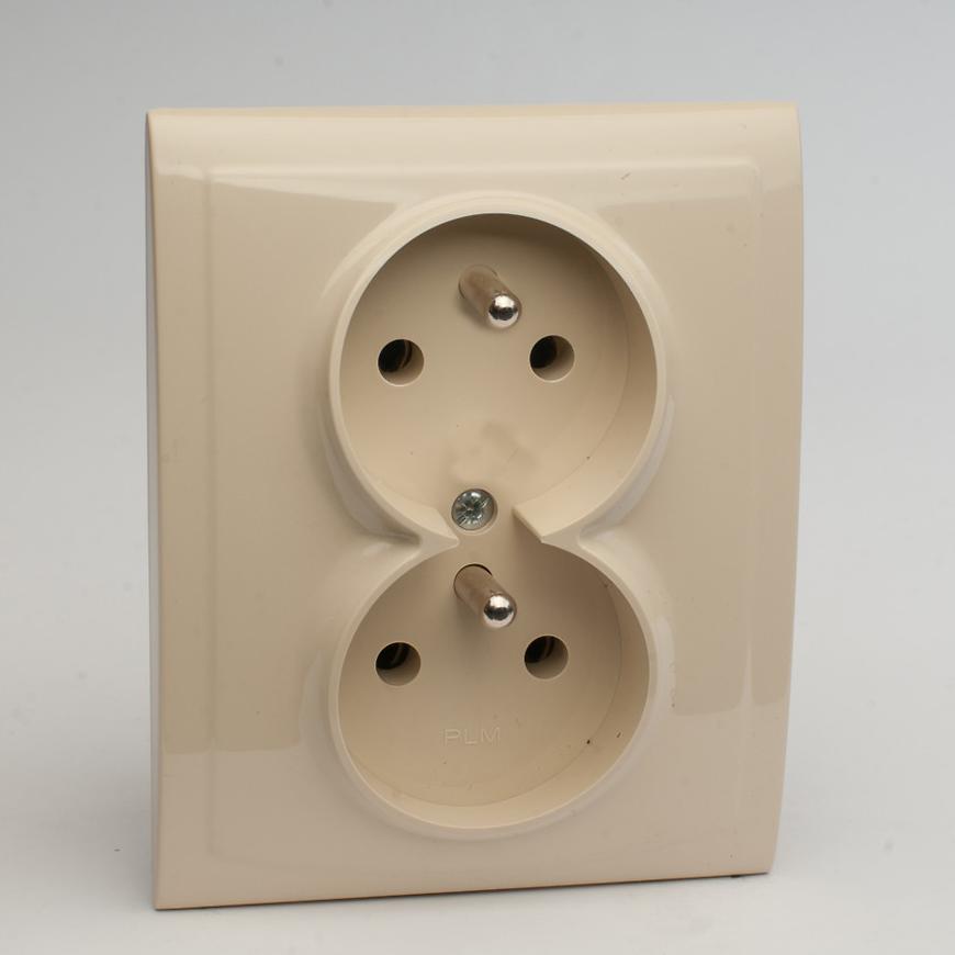 59VA V GP-2VC ZÁSUVKA DVOJITÁ BÉŽOVÁ BAUMAX