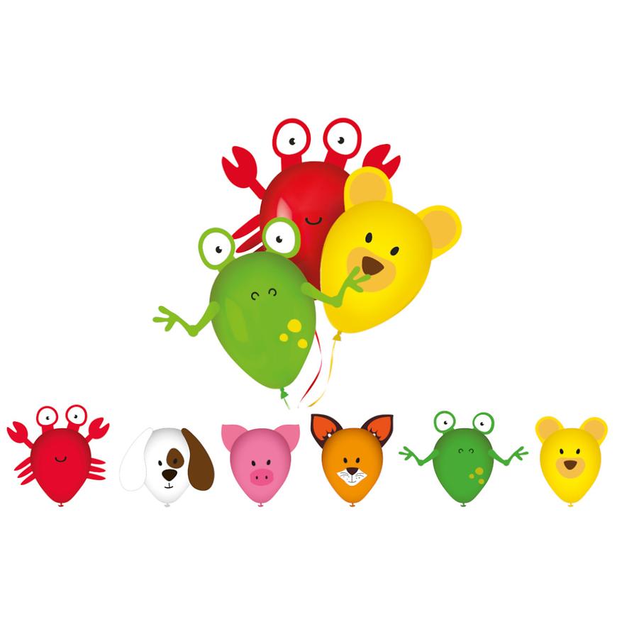 Balonky zvířata sada 6 ks 4445062 BAUMAX