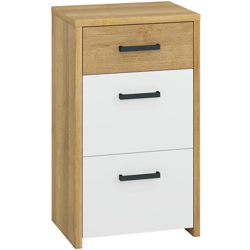 Botnik Gloss 55cm Bílý Lesk/Dub Riviera BAUMAX