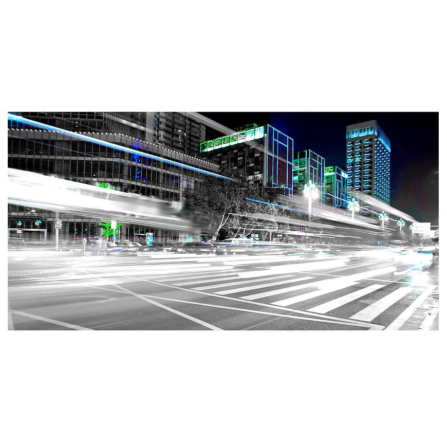 Dekor skleněný - město v noci 30/60 INNA