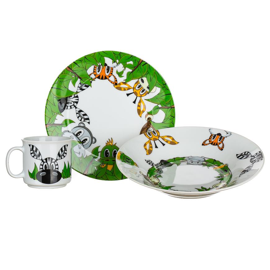 Dětský set přátelé z džungle 3-dílný 60ydds03e-a