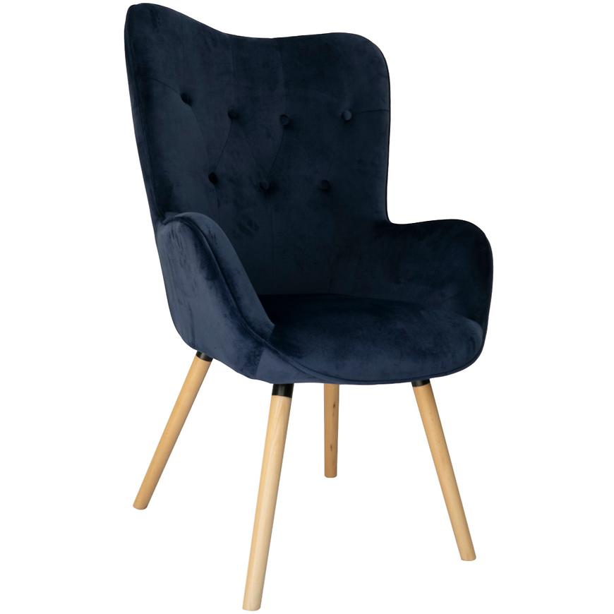 Křeslo Cozy Modrý BAUMAX