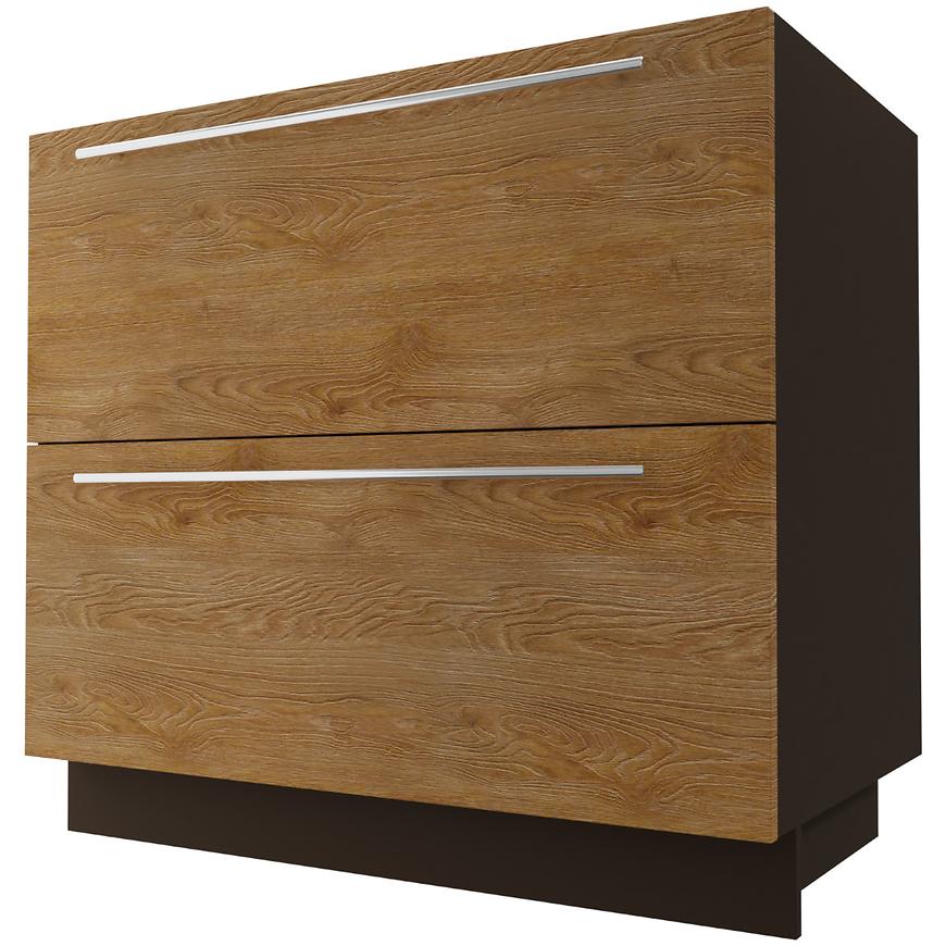 Kuchyňská skříňka Malmo Permbroke D2M/90 Lava BAUMAX