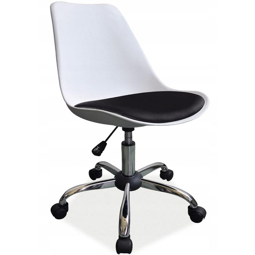 Otáčecí Židle Milano Bílý-Černý BAUMAX