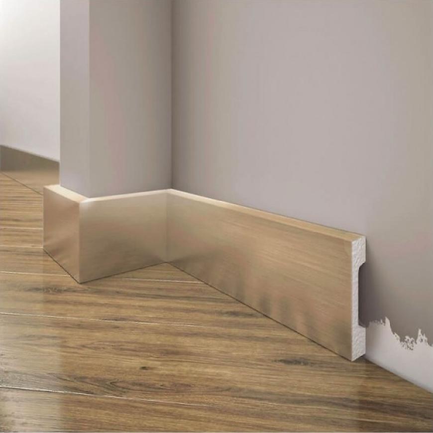 Podlahová lišta Elegance LPC-23-150 šampaň kartáčovaný CREATIVA BY CEZAR