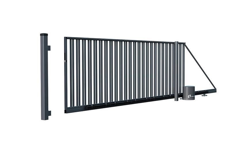 Posuvná brána BELFAST levá 149X400 S POHONEM W4026 BAUMAX