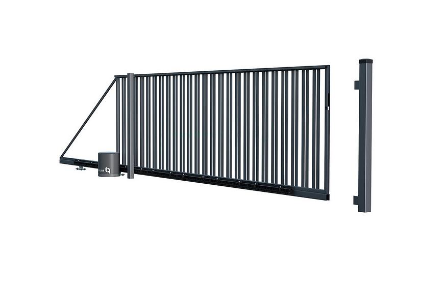 Posuvná brána BELFAST pravá 149X400 S POHONEM W4027 BAUMAX