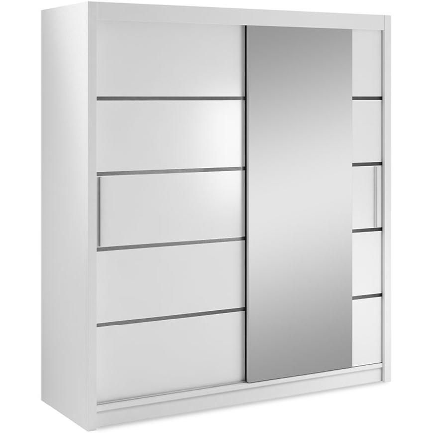 Skříň Verona 180cm Bílý/Zrcadlo BAUMAX