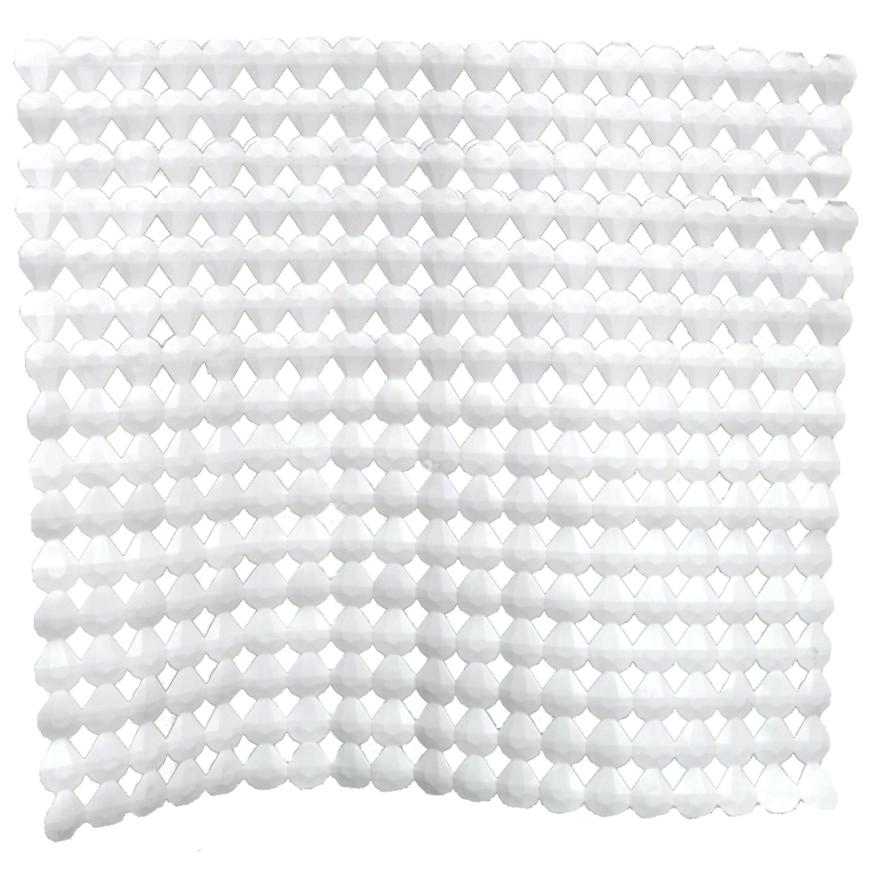 Sprchová rohož 54x54 j-d5454 kolečka bílá BAUMAX