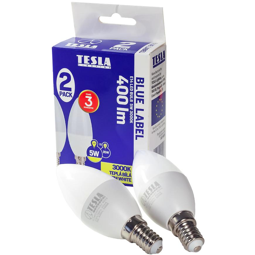 Tesla - LED žárovka Candle svíčka TESLA