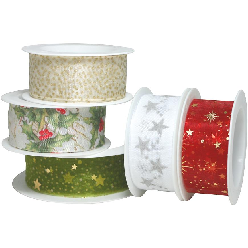 Vánoční látkové stuhy 2m BAUMAX