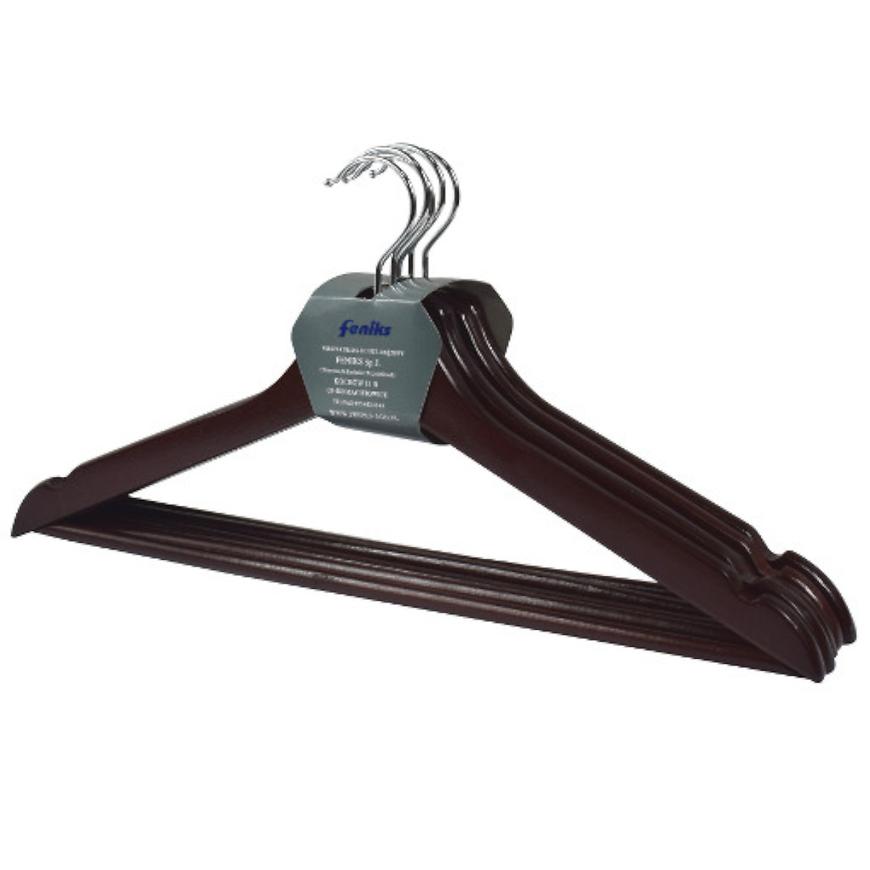 Věšáček 5 ks hnědý BAUMAX