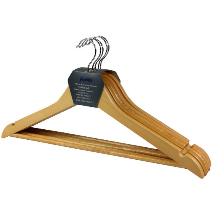 Věšáček 5 ks přírodní BAUMAX