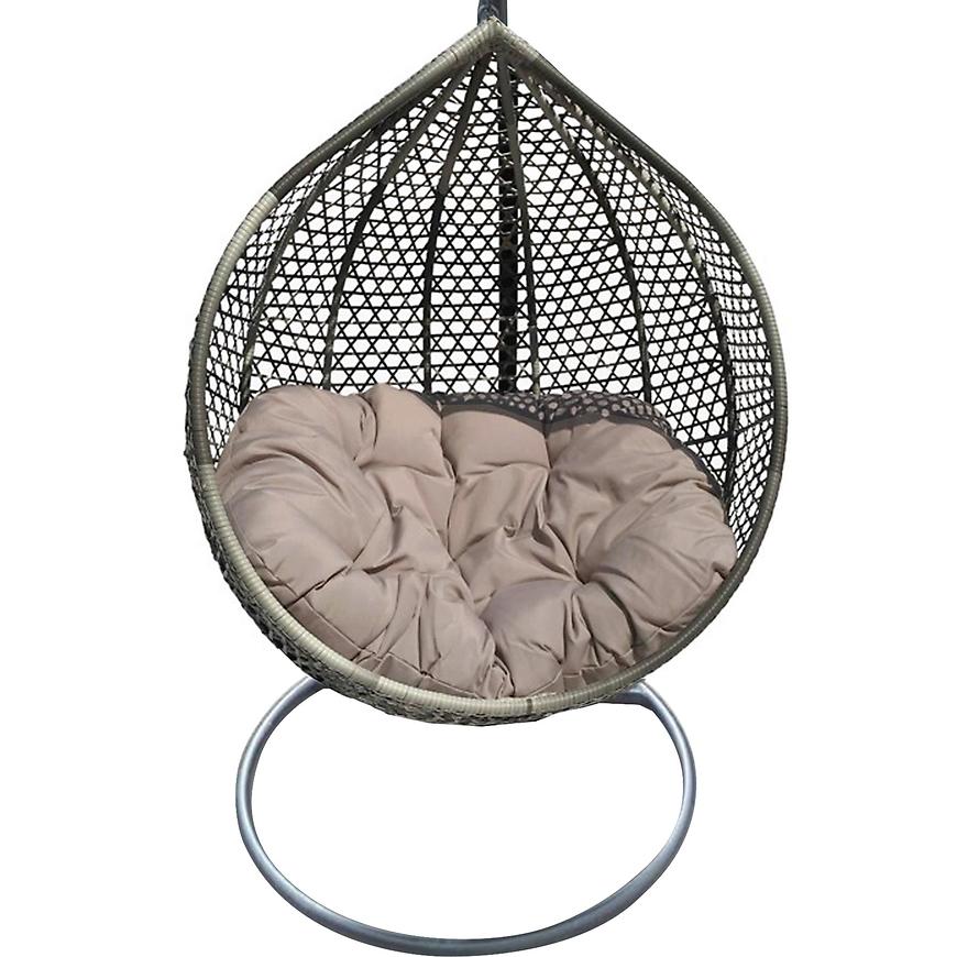 Závěsné křeslo Ateny hnědý + polštář BAUMAX