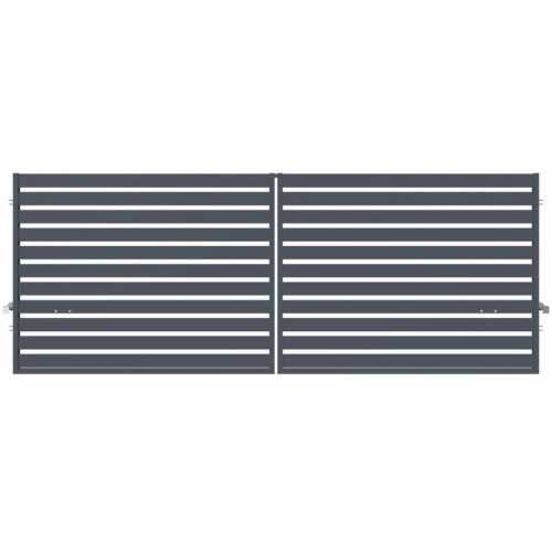 DVOUKŘÍDLÁ BRÁNA SZAFIR 150X400 S POHONEM W01360 Baumax