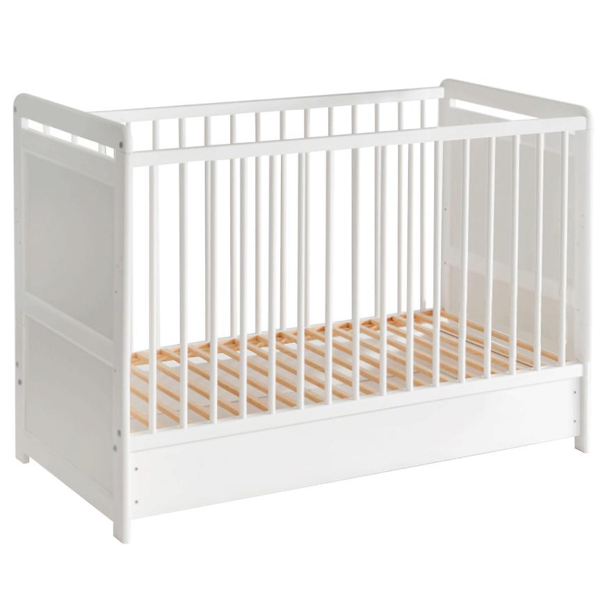 Dětská Postýlka Tymek Plus Zásuvka Bílý Baumax