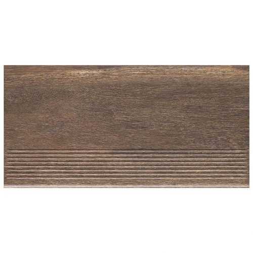 Dlažba schodová Hazard brown 30/60 Ceramika Paradyz