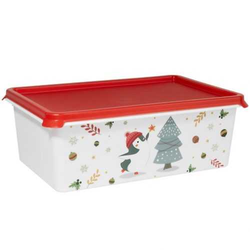 Dóza Christmas 1 L růž. Baumax