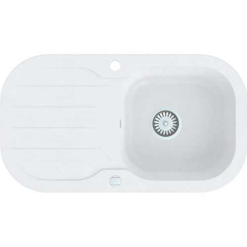 Dřez granitový 1K 780X435 bílý Baumax