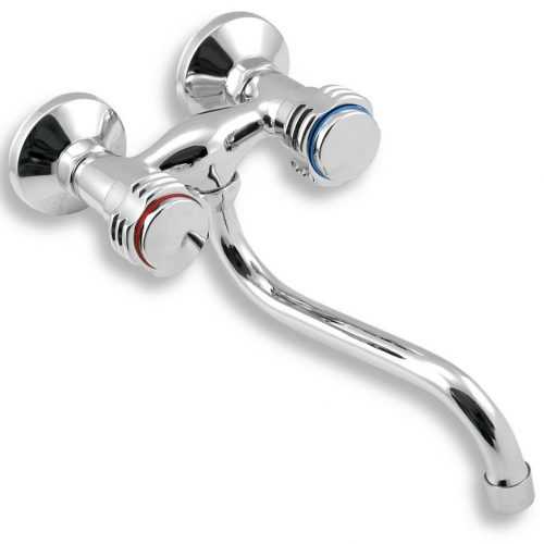 Dřezová umyvadlová baterie 100 mm Retro I chrom NOVASERVIS 99074/T