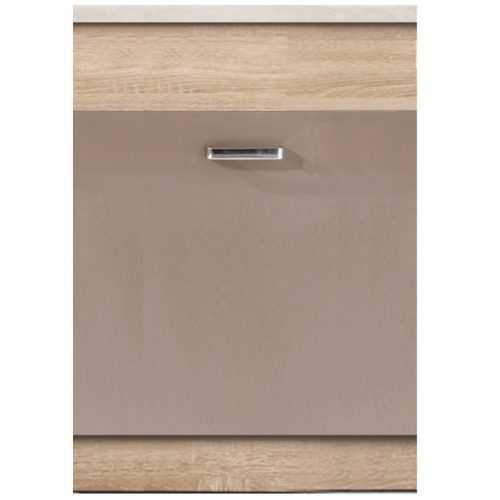 Dvířka na vestavnou myčku 60 Premio + sokl Dub Sonoma/Cappuccino Lesk Baumax