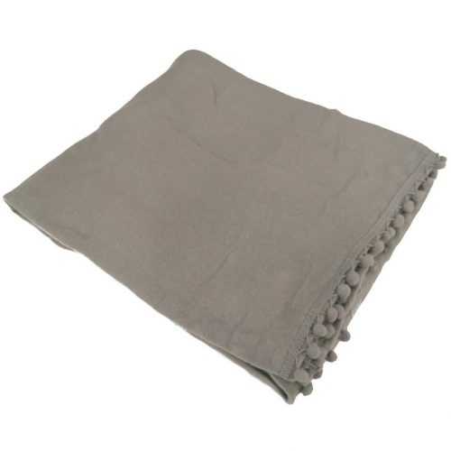 Fleecová deka s bambulemi 170x220 Baumax