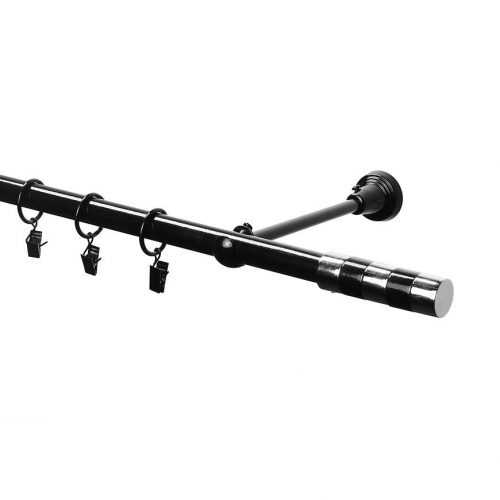 Garnýž I fi 19 černá 240cm duo černá-chrom Baumax