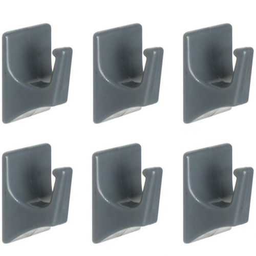 Háček plastový šedý 6ls rct Baumax