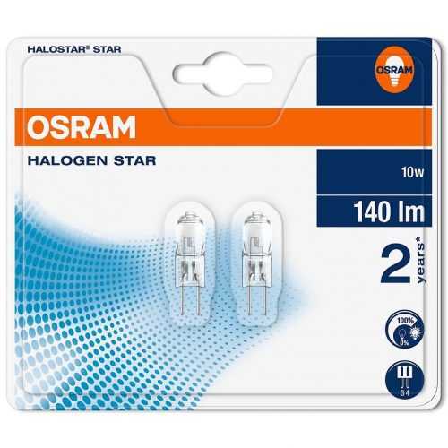 Halogenová žárovka OSRAM G4 12 V 10 W stmívatelná 2 ks Baumax