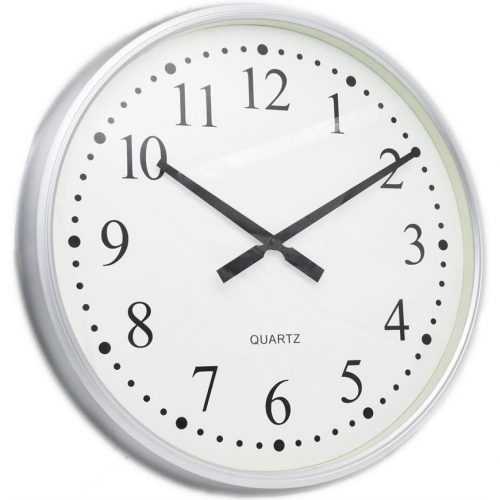 Hodiny nástěnné Chrome silver 50cm Baumax