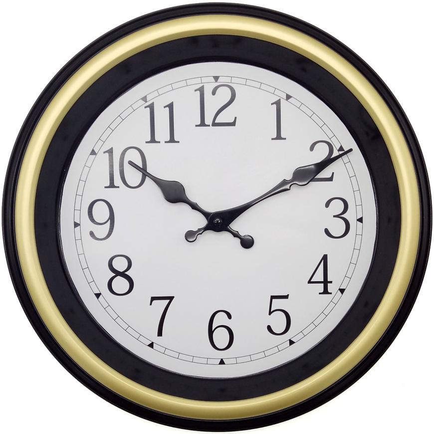 Hodiny nástěnné černá 35