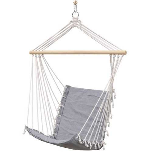 Houpačka brazilské křeslo 52x98 šedá Baumax