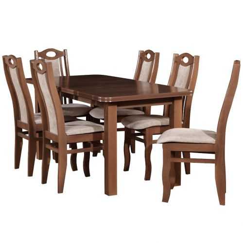 Jídelní Set Achilles 1+6 St11 160x80+40 +W70 Dub Lefkas Baumax