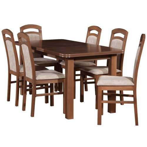 Jídelní Set Penelopa 1+6 St11 160x80+40 +W119 Dub Lefkas Baumax