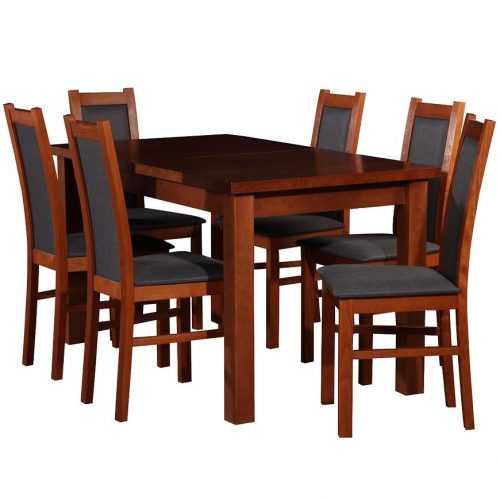 Jídelní Set Tymon 1+6 St28 140x80+40 +W79 Svetly Orech Baumax