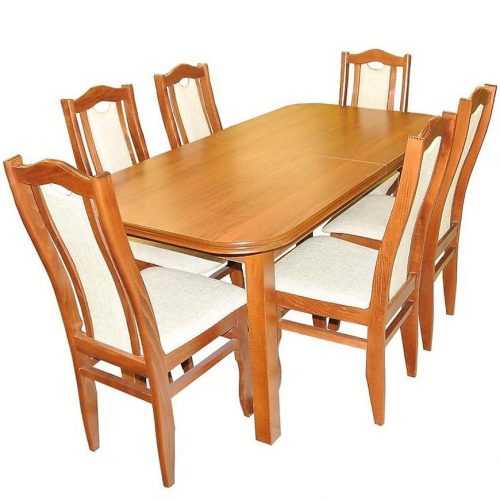 Jídelní set Lyon 1+6 Ořech 160x80+40 Baumax