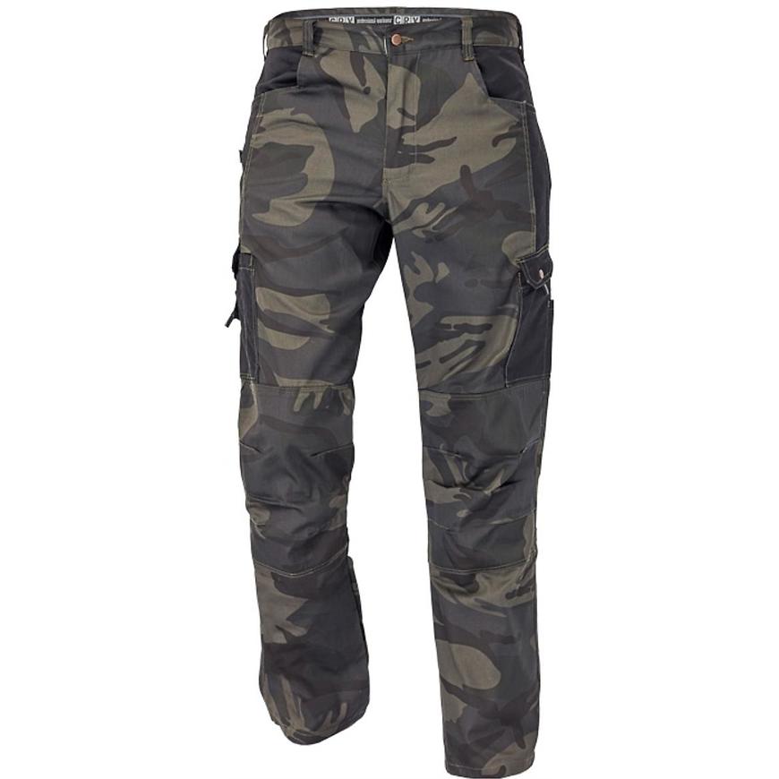 Kalhoty Crambe camouflage 2XL Cerva